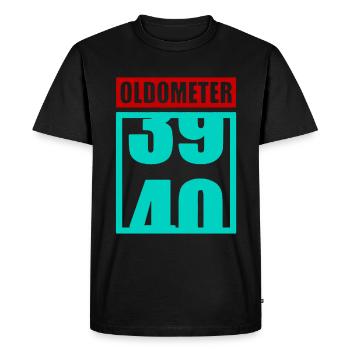 40ème anniversaire - T-shirt Premium bio Homme - noir - Devant - Nico (187cm)