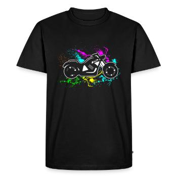 Motorcycle Motorcycle Driving Gift Gift Idea Bik - Men's Premium Organic T-Shirt - black - Front - Nico (187cm)