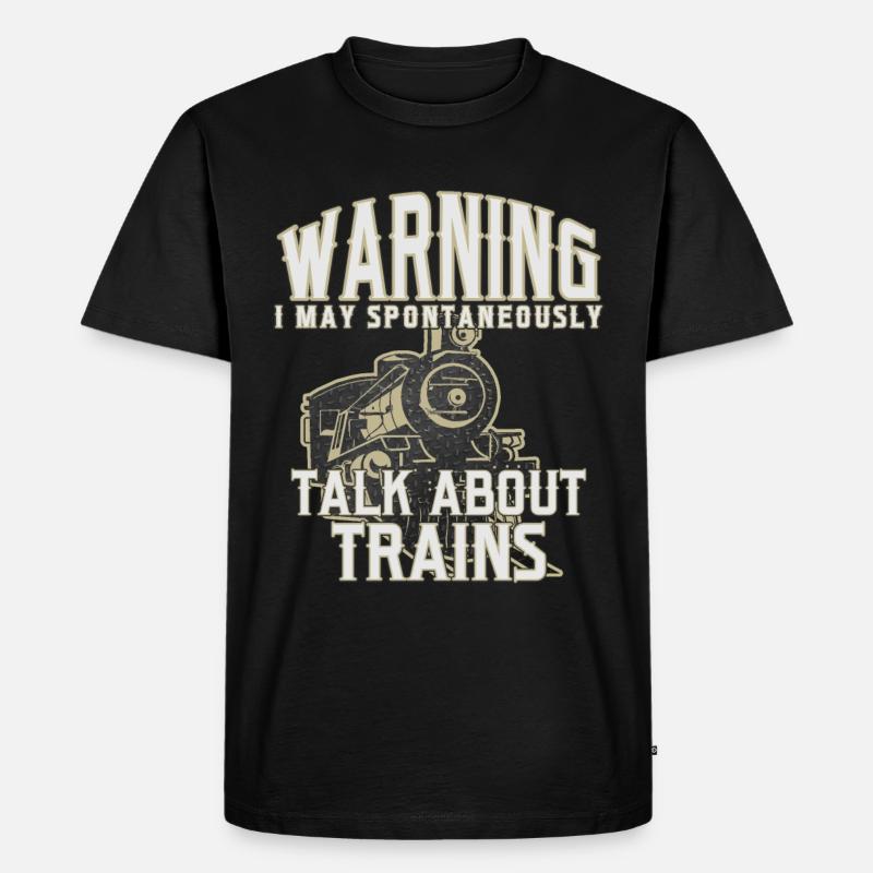 Train trains train modèle - T-shirt Premium bio Homme - noir
