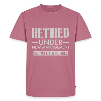 pension - T-shirt Premium bio Homme - mauve - Devant - Nico (187cm)