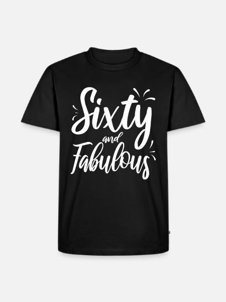 60th birthday - Men's Premium Organic T-Shirt - black