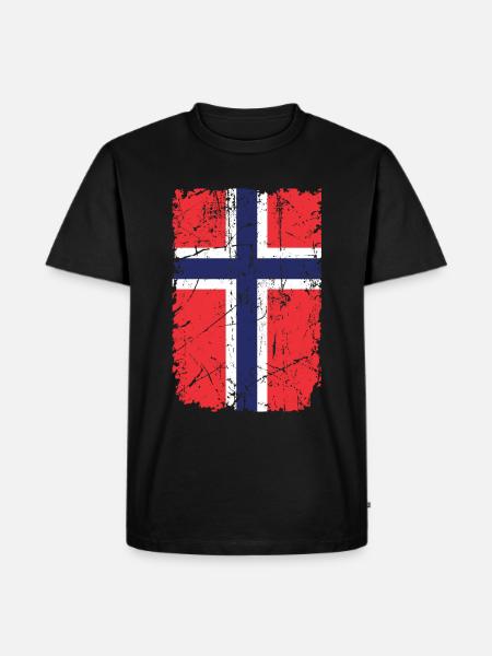 Norway - Men's Premium Organic T-Shirt - black