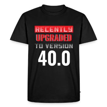 40ème anniversaire - T-shirt Premium bio Homme - noir - Devant - Nico (187cm)