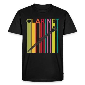 Clarinette - T-shirt Premium bio Homme - noir - Devant - Nico (187cm)