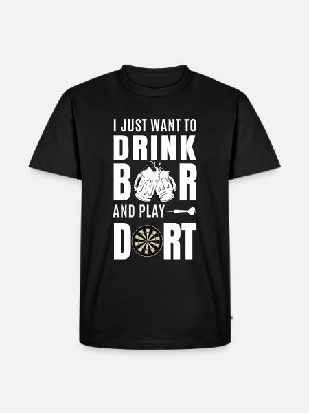 Dart - Männer Premium Bio T-Shirt - Schwarz