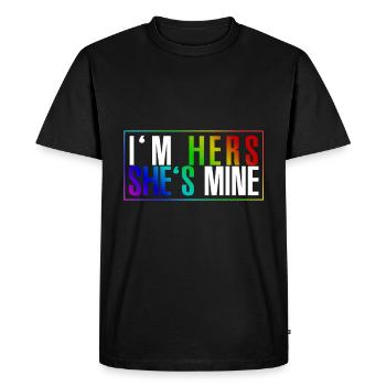 Gay Lesbian Lesbian Rainbow Justice Gesc - Men's Premium Organic T-Shirt - black - Front - Nico (187cm)