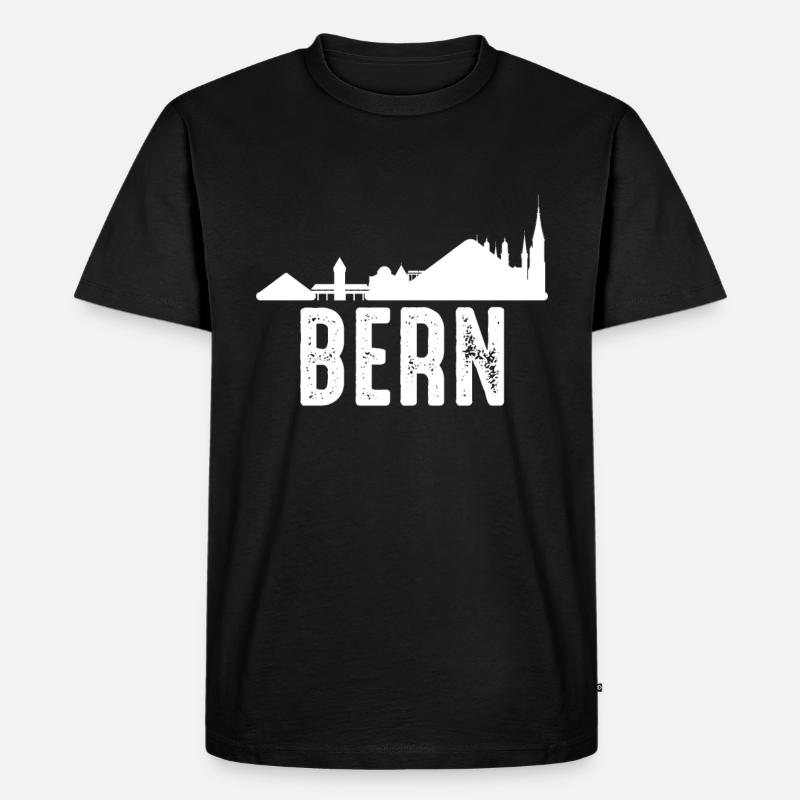 Bern - Männer Premium Bio T-Shirt - Schwarz