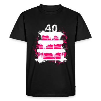 40ème anniversaire - T-shirt Premium bio Homme - noir - Devant - Nico (187cm)