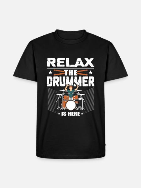 Drummer drummer drummer gift - Men's Premium Organic T-Shirt - black