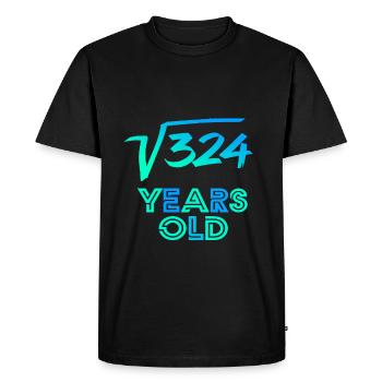 18th birthday - Men's Premium Organic T-Shirt - black - Front - Nico (187cm)