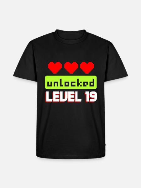 19th birthday - Men's Premium Organic T-Shirt - black