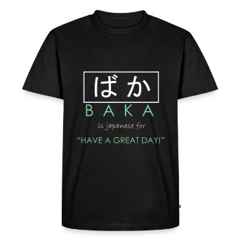 Japon - T-shirt Premium bio Homme - noir - Devant - Nico (187cm)