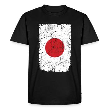 Japon - T-shirt Premium bio Homme - noir - Devant - Nico (187cm)