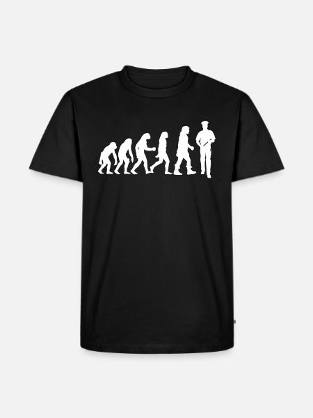Polizei - Männer Premium Bio T-Shirt - Schwarz