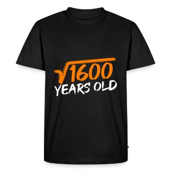 40. Geburtstag - Männer Premium Bio T-Shirt - Schwarz - Vorne - Nico (187cm)