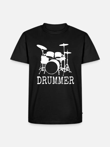 Drums Drummer Drummer Gift - Men's Premium Organic T-Shirt - black