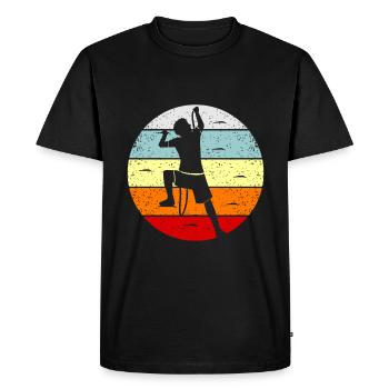 Klettern Bergsteigen Bouldern Geschenk Bergsteiger - T-shirt Premium bio Homme - noir - Devant - Nico (187cm)