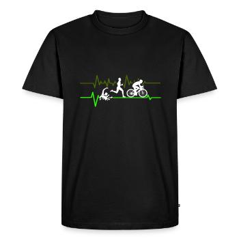 Triathlon Triathlet Geschenk Geschenkidee - T-shirt Premium bio Homme - noir - Devant - Nico (187cm)