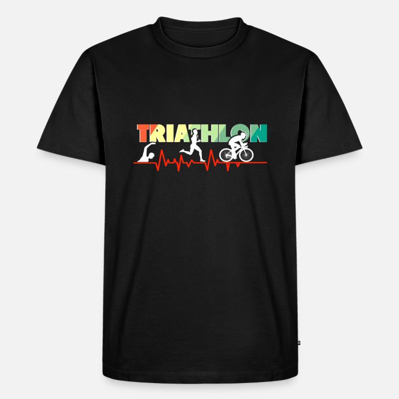Triathlon Triathlet Geschenk Geschenkidee - T-shirt Premium bio Homme - noir