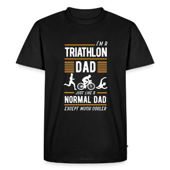 Triathlon Triathlet Geschenk Geschenkidee - T-shirt Premium bio Homme - noir - Devant - Nico (187cm)