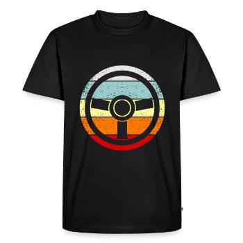 automobile - Men's Premium Organic T-Shirt - black - Front - Nico (187cm)