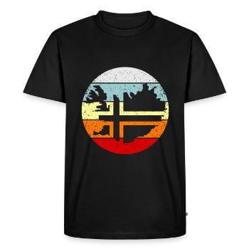 Islande - T-shirt Premium bio Homme - noir - Devant - Nico (187cm)