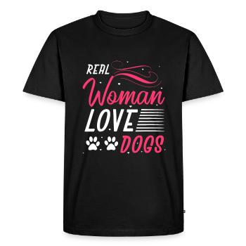 Idée cadeau chien chiot chien - T-shirt Premium bio Homme - noir - Devant - Nico (187cm)