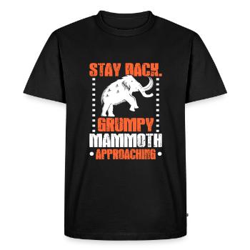 mammouth - T-shirt Premium bio Homme - noir - Devant - Nico (187cm)