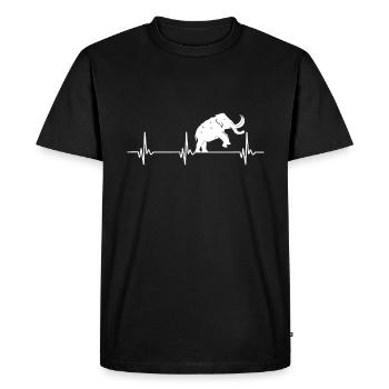 mammouth - T-shirt Premium bio Homme - noir - Devant - Nico (187cm)
