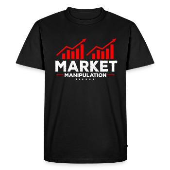 Bourse Stocks Dividendes du marché boursier Bull Bear Gesc - T-shirt Premium bio Homme - noir - Devant - Nico (187cm)