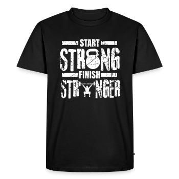aptitude - T-shirt Premium bio Homme - noir - Devant - Nico (187cm)