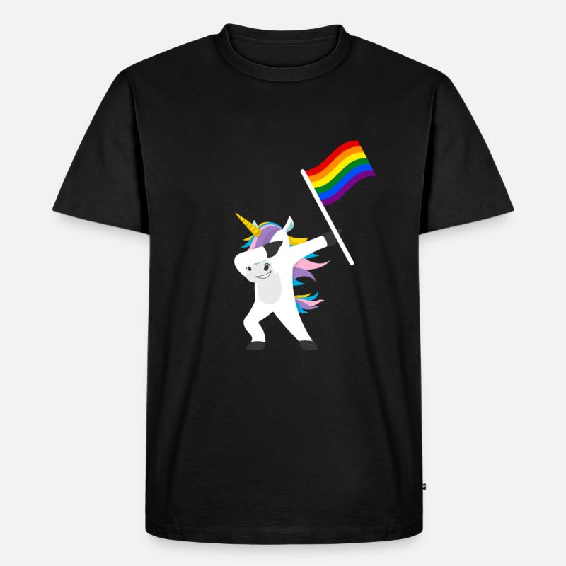 LGBT - Männer Premium Bio T-Shirt - Schwarz