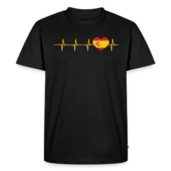 Spain - Men's Premium Organic T-Shirt - black - Front - Nico (187cm)