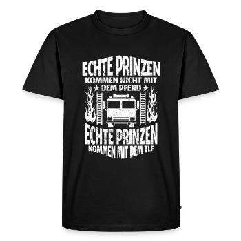 Feuerwehr - Männer Premium Bio T-Shirt - Schwarz - Vorne - Nico (187cm)