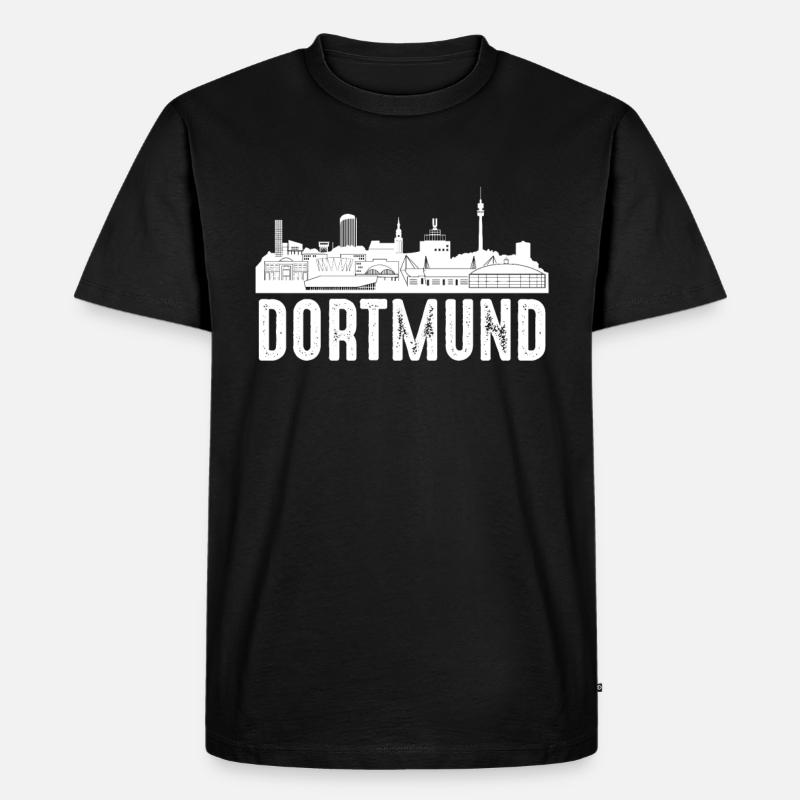 Dortmund - Männer Premium Bio T-Shirt - Schwarz