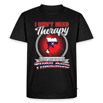 Thaïlande - T-shirt Premium bio Homme - noir - Devant - Nico (187cm)