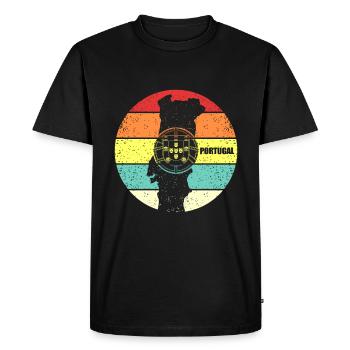 Portugal - T-shirt Premium bio Homme - noir - Devant - Nico (187cm)