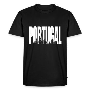 Portugal - T-shirt Premium bio Homme - noir - Devant - Nico (187cm)