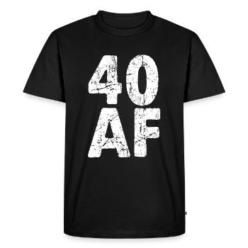 40ème anniversaire - T-shirt Premium bio Homme - noir - Devant - Nico (187cm)
