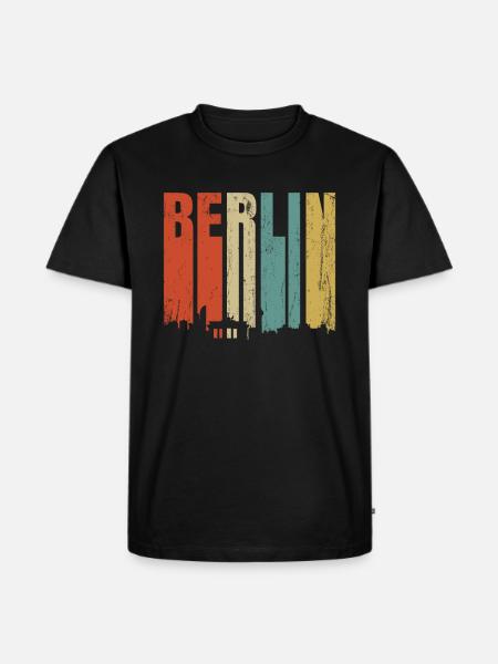 Berlin - Männer Premium Bio T-Shirt - Schwarz