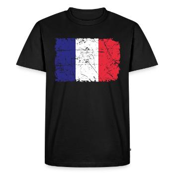 Frankreich - Männer Premium Bio T-Shirt - Schwarz - Vorne - Nico (187cm)