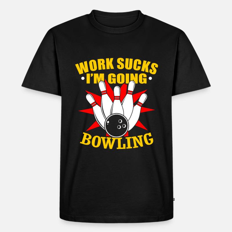 Bowling bowling gift - Men's Premium Organic T-Shirt - black