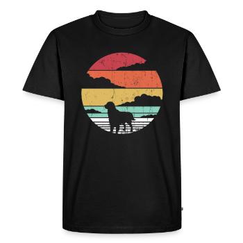 Golden retrievers - T-shirt Premium bio Homme - noir - Devant - Nico (187cm)