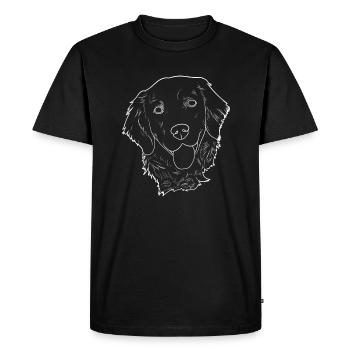 Golden retrievers - T-shirt Premium bio Homme - noir - Devant - Nico (187cm)