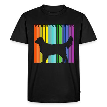 Golden retrievers - T-shirt Premium bio Homme - noir - Devant - Nico (187cm)