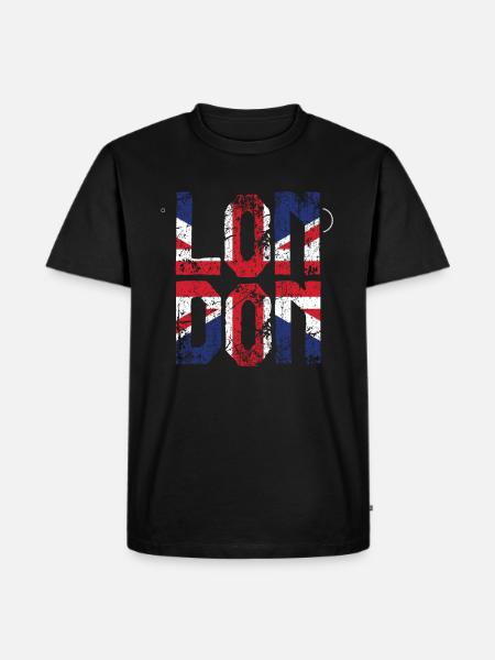 London - Men's Premium Organic T-Shirt - black