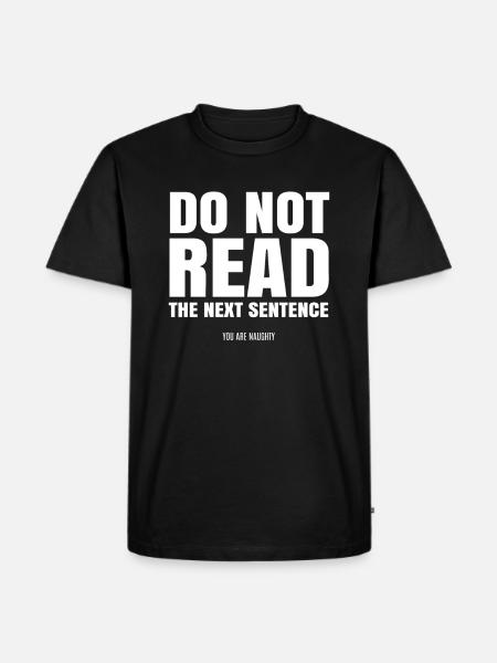 sjove siger sjove ordsprog - Herre Premium økologisk T-shirt - sort