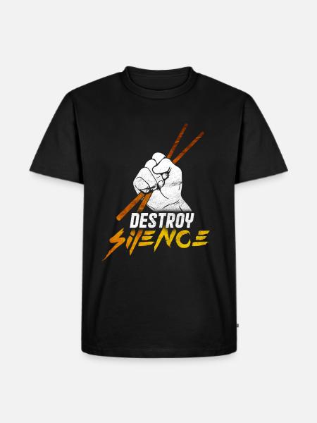 Drums - Men's Premium Organic T-Shirt - black