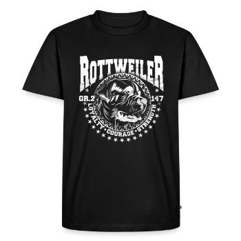 Rottweiler - T-shirt Premium bio Homme - noir - Devant - Nico (187cm)