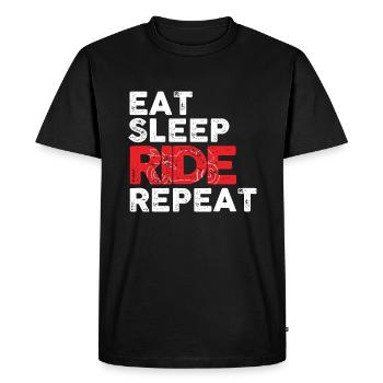 Moto - T-shirt Premium bio Homme - noir - Devant - Nico (187cm)